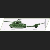 M26 Pershing 1065 Kl. 1:28 WWII3-inch M5 Gun